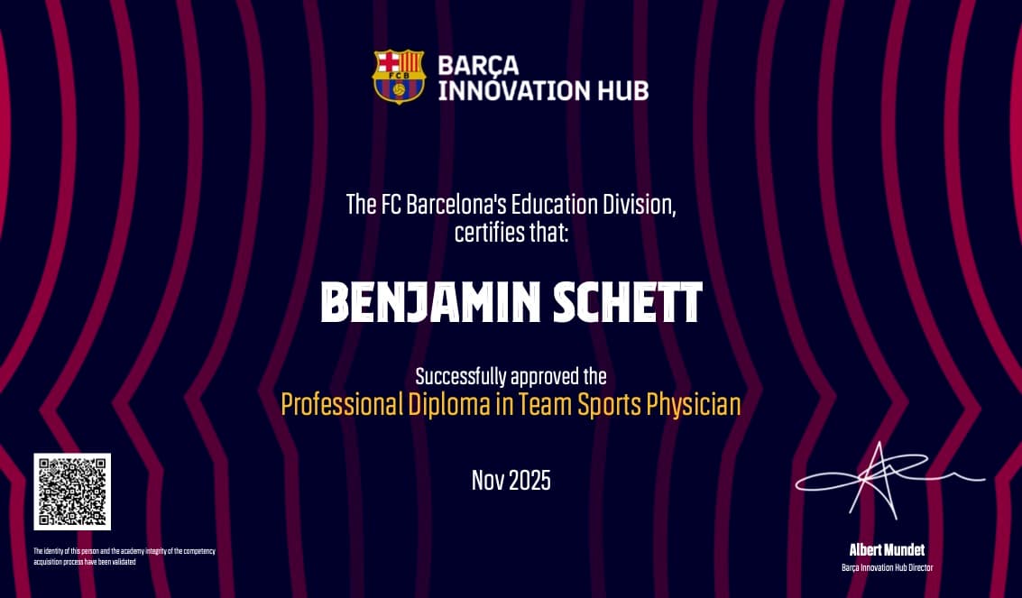 FC Barcelona – Professional Diploma in Team Sports Physician